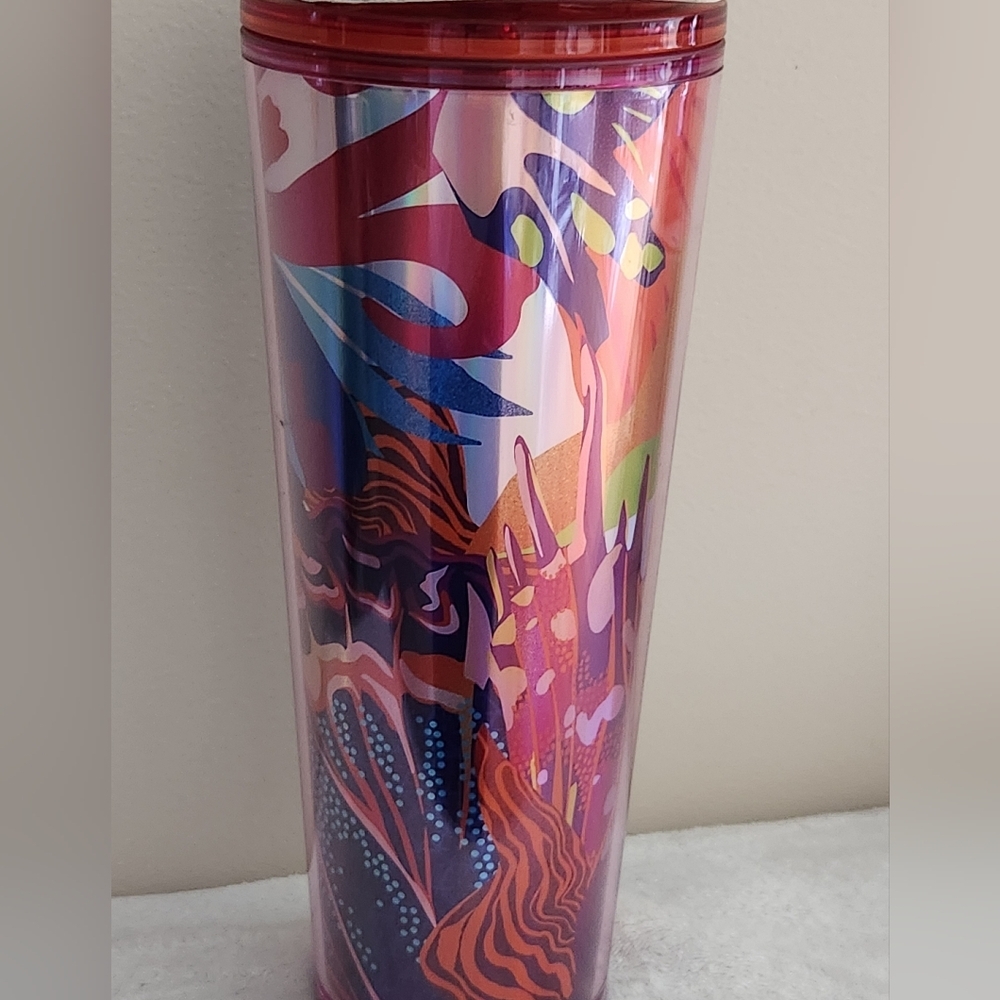 Starbucks 2024 Silicone Flowers Tumbler NEW